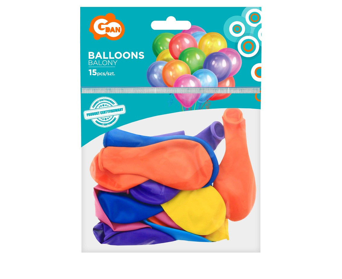 Balloons Gemar 5", pastel set "kasia 15", 15 pcs